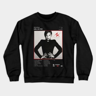 Alicia Keys - Girl On Fire Tracklist Album Crewneck Sweatshirt